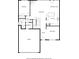 First floor plan featuring kitchen, living room, dining area, garage, and bedroom at 606 Lorimore Pass, Canton, GA 30115
