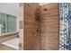 Modern bathroom with a tiled shower and a separate soaking tub at 6177 Idlewood Cir, Lithonia, GA 30038