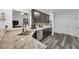 Modern kitchen featuring granite countertops, stainless steel appliances, and sleek dark cabinetry at 3262 Beech Hollow Ct, Loganville, GA 30052