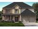 Charming two-story home with stone accents, a well-manicured lawn, and a two-car garage at 3715 Near Star Ln, Cumming, GA 30028