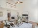 Elegant living room with high ceilings and an open view of the upper level at 358 Woodbrook Crst, Canton, GA 30114