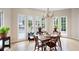 Charming breakfast nook surrounded by windows, with views of the pool at 1850 Kirkmont Nw Dr, Marietta, GA 30064