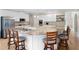 Open kitchen featuring granite counters, stainless steel appliances, and a large island at 1850 Kirkmont Nw Dr, Marietta, GA 30064