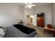 Large bedroom with vaulted ceiling, closet space, and neutral carpet at 7090 Valley Landing Ct, Cumming, GA 30041