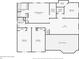 Upstairs floor plan layout and dimensions for the primary bathroom, laundry room, and bedrooms at 2379 Fallbrook Ct, Duluth, GA 30096