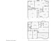 Two-story floor plan layout showcasing the bedroom, living room, dining room, and kitchen at 2379 Fallbrook Ct, Duluth, GA 30096