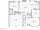 Floor plan featuring the living room, primary bedroom, kitchen, bathrooms, and garage at 2379 Fallbrook Ct, Duluth, GA 30096