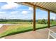 Relaxing back porch with serene green lawn and beautiful meadow view at 5315 Hendrix Rd, Cumming, GA 30040