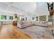 Expansive living room seamlessly connects to the kitchen area at 5315 Hendrix Rd, Cumming, GA 30040
