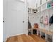 Organized mudroom with custom built-ins, bench seating, and storage for shoes, bags, and accessories at 5315 Hendrix Rd, Cumming, GA 30040