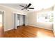 Bedroom with hardwood floors, closet with shelves, and lots of light at 1120 Briarcliff Ne Rd # 5, Atlanta, GA 30306