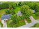 Aerial view of neighborhood with single-story home at 2199 Clairmont Cir, Snellville, GA 30078