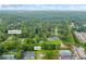 An aerial view of the property in Snellville, GA near Highpoint Rd, surrounded by lush greenery and local businesses at 2199 Clairmont Cir, Snellville, GA 30078