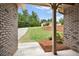 Open view from entrance displaying the driveway, lawn, and the surrounding properties at 509 Grace Ln, Villa Rica, GA 30180