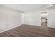 Open-concept living room featuring hardwood flooring and access to the kitchen at 637 Carlouetta Sw Rd, Mableton, GA 30126