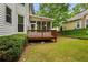 Backyard featuring a screened-in porch and wood deck at 1552 Brentwood Dr, Marietta, GA 30062