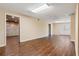 Spacious finished basement with wood floors and walkout access at 1552 Brentwood Dr, Marietta, GA 30062