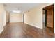 Large basement with wood floors and wood paneled room at 1552 Brentwood Dr, Marietta, GA 30062