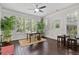 Bright living space with hardwood floors, plantation shutters, and stylish decor creates a welcoming atmosphere at 452 Rockford Pass, Marietta, GA 30064