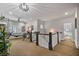 Spacious loft area with exercise equipment and open floor plan at 452 Rockford Pass, Marietta, GA 30064