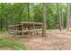 Large chicken coop, home to several chickens in a natural wooded setting at 1667 Quail Run, Conyers, GA 30094