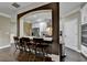 Inviting kitchen with counter seating, stainless steel appliances and sleek gray color palette at 2515 Gadsen Walk, Duluth, GA 30097