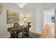Office space features a stylish desk, an area rug, and a decorative art piece at 4254 River Green Dr # 613, Atlanta, GA 30327