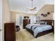Spacious main bedroom featuring vaulted ceilings and a large window to let the sun shine in at 7057 Silver Bend Ovrlk, Austell, GA 30168