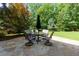 Outdoor patio with table and chairs, perfect for entertaining at 141 Olde Heritage Way, Woodstock, GA 30188