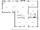 Detailed floor plan showcasing the layout of the first floor, including the kitchen, living room, and bedrooms at 1344 Hamilton Creek Nw Dr, Kennesaw, GA 30152