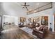 Expansive living area features hardwood floors, high ceilings and access to kitchen and foyer at 1344 Hamilton Creek Nw Dr, Kennesaw, GA 30152