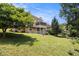 Expansive backyard with lush greenery and mature trees surrounding the property at 1452 Crooked Tree Cir, Stone Mountain, GA 30088