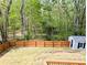 Fenced backyard featuring a storage shed at 1581 Shetland Pony Ct, Suwanee, GA 30024