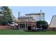 Large backyard with spacious deck on a multi-story home at 1581 Shetland Pony Ct, Suwanee, GA 30024