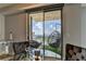 Balcony featuring city views, a hanging chair, and sliding glass doors at 285 Centennial Olympic Park Nw Dr # 1905, Atlanta, GA 30339