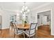Breakfast nook with hardwood floors and open floorplan at 575 Valley Hall Dr, Sandy Springs, GA 30350