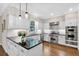 Modern kitchen featuring stainless steel appliances and granite countertops at 575 Valley Hall Dr, Sandy Springs, GA 30350
