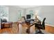Bright home office featuring hardwood floors and natural light at 575 Valley Hall Dr, Sandy Springs, GA 30350
