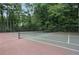 Outdoor tennis court with a well-maintained surface and surrounding greenery at 3160 Seven Pines Unit 105 Ct, Atlanta, GA 30339