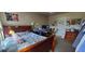Bedroom with hardwood furniture and carpet flooring at 1788 Arbor Gate Dr # 1505, Lawrenceville, GA 30044