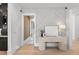 Welcoming entryway with modern console table and designer wall accents at 2297 Nesbitt Ne Dr, Brookhaven, GA 30319