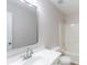 A clean bathroom with a single sink and shower at 4271 Brighton Nw Way, Kennesaw, GA 30144
