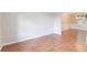 Bright living room featuring hardwood floors and wainscoting at 4271 Brighton Nw Way, Kennesaw, GA 30144
