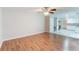 Spacious living room with hardwood floors at 4271 Brighton Nw Way, Kennesaw, GA 30144