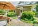 Backyard patio provides a relaxing outdoor living space adjacent to the home, perfect for entertaining at 3027 Vista Brook Dr, Decatur, GA 30033