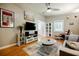 Stylish living room featuring modern decor, hardwood floors, and large windows with plenty of light at 3027 Vista Brook Dr, Decatur, GA 30033