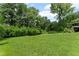 Expansive backyard with well-maintained lawn and surrounding mature trees at 5254 Greenpoint Drive, Stone Mountain, GA 30088