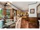 Open kitchen design with light colored cabinets and stainless appliances view from dining room at 1320 Northcliff Trce, Roswell, GA 30076