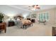 Spacious bedroom boasts natural light, a ceiling fan and ample furniture space at 1320 Northcliff Trce, Roswell, GA 30076