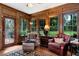 Inviting sitting area with hardwood floors, large windows, and comfortable armchairs at 1320 Northcliff Trce, Roswell, GA 30076